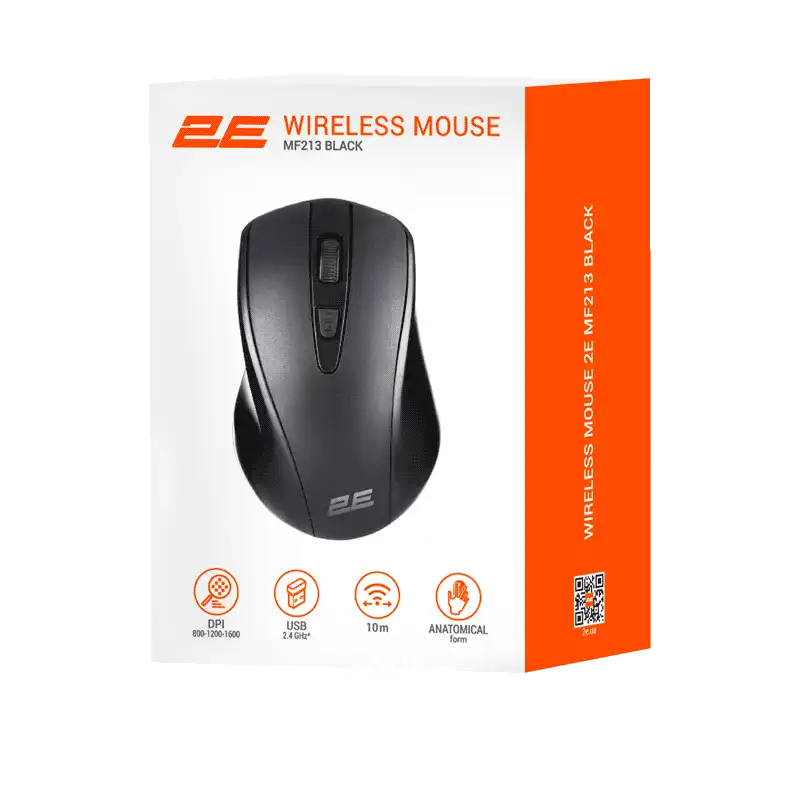 2E MF213 Wireless Mouse Black 2E-MF213WB